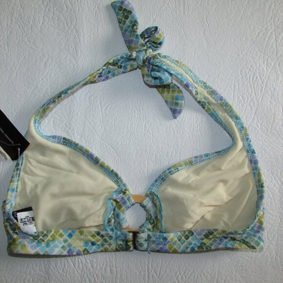 INC Tiled Look Halter Bikini - Sz XS - NEW - Picture 11 of 13